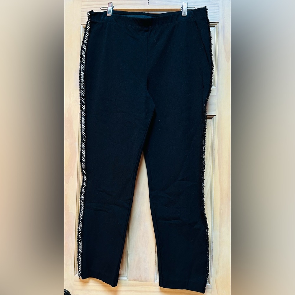 Karen Kane Chic Black Pants with Side Detailing